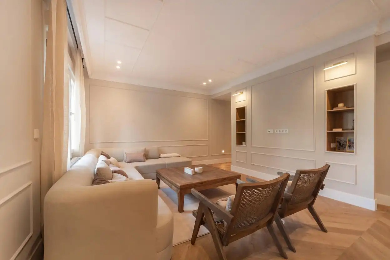 Sala de estar de Piso en venta en  Madrid Capital con Terraza