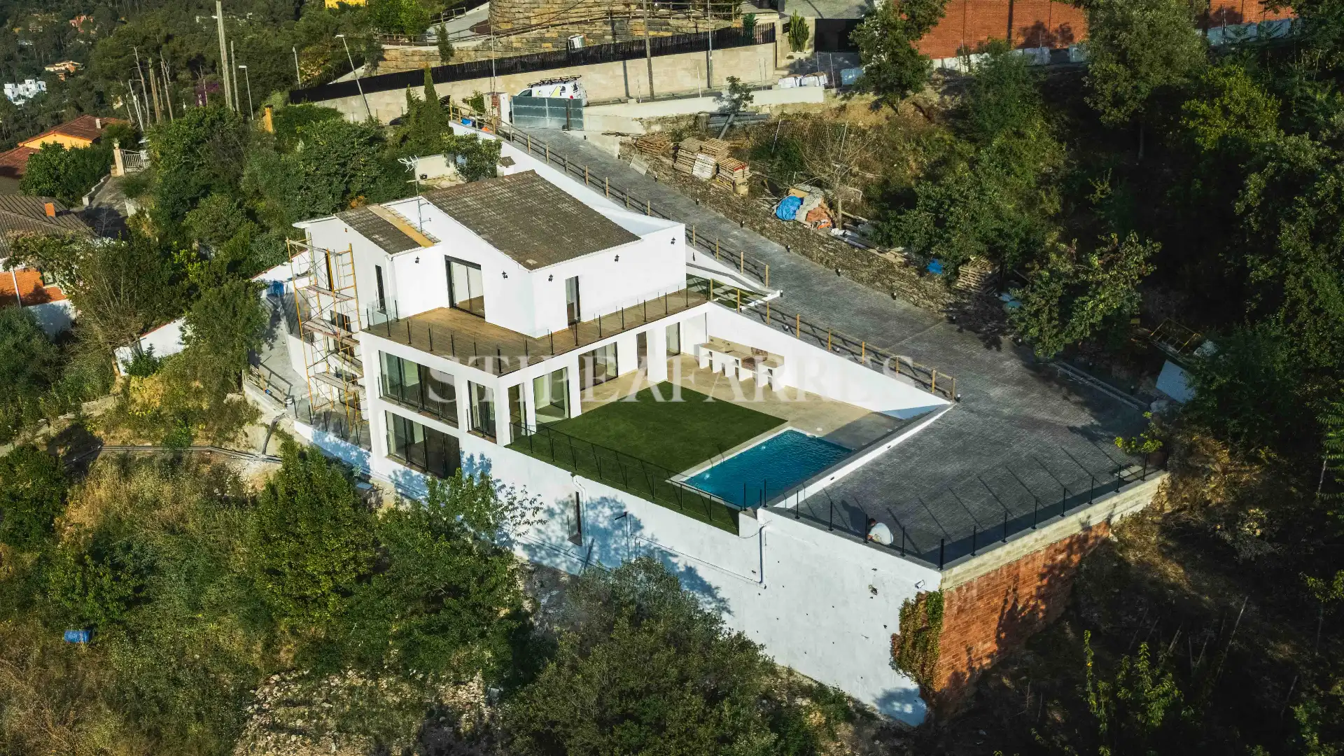 Vista exterior de Casa o xalet en venda en Sant Andreu de Llavaneres amb Aire condicionat, Calefacció i Jardí privat