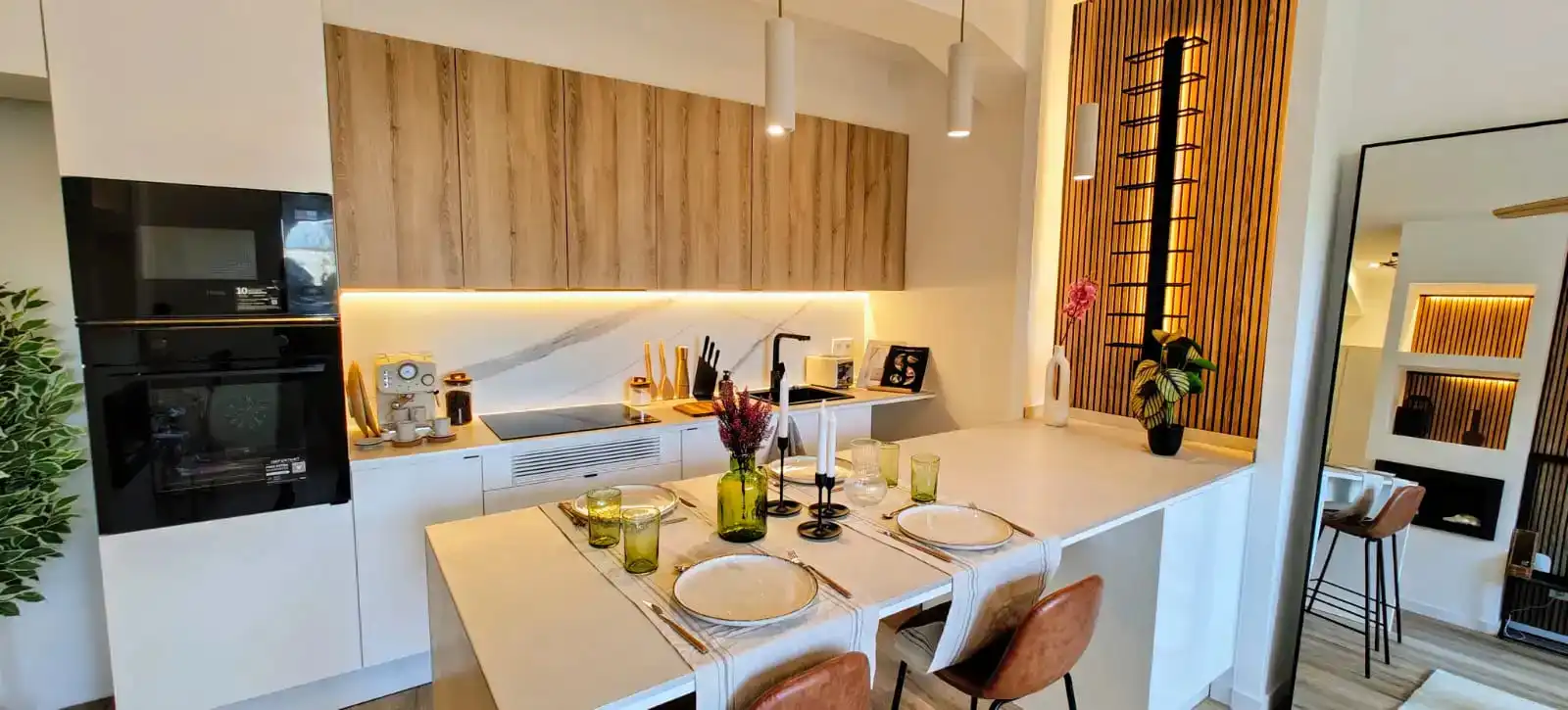 Kitchen of Flat for rent in Sabadell  with Air Conditioner, Heating and Parquet flooring