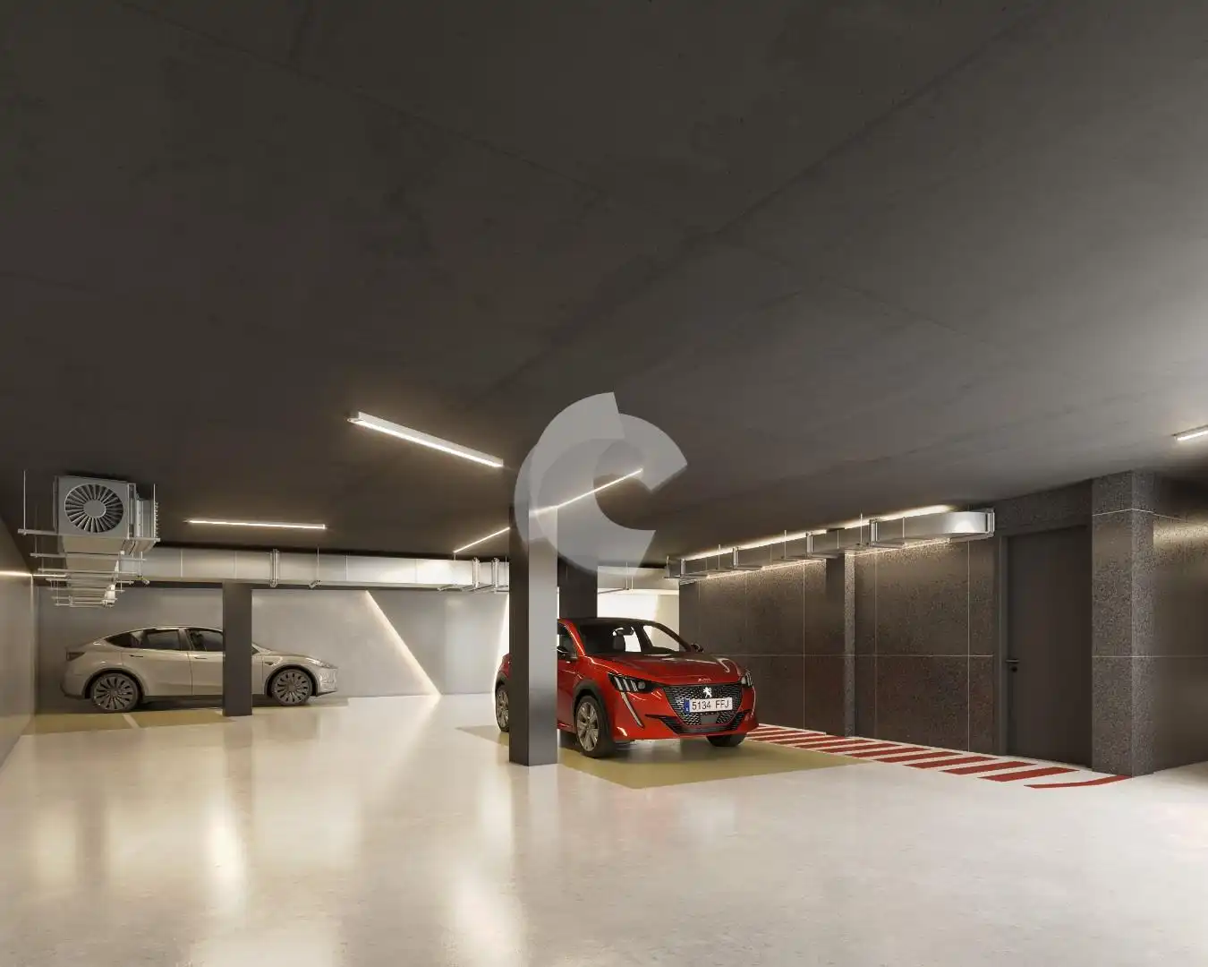 Parking de Piso en venta en A Coruña Capital  con Calefacción, Terraza y Trastero