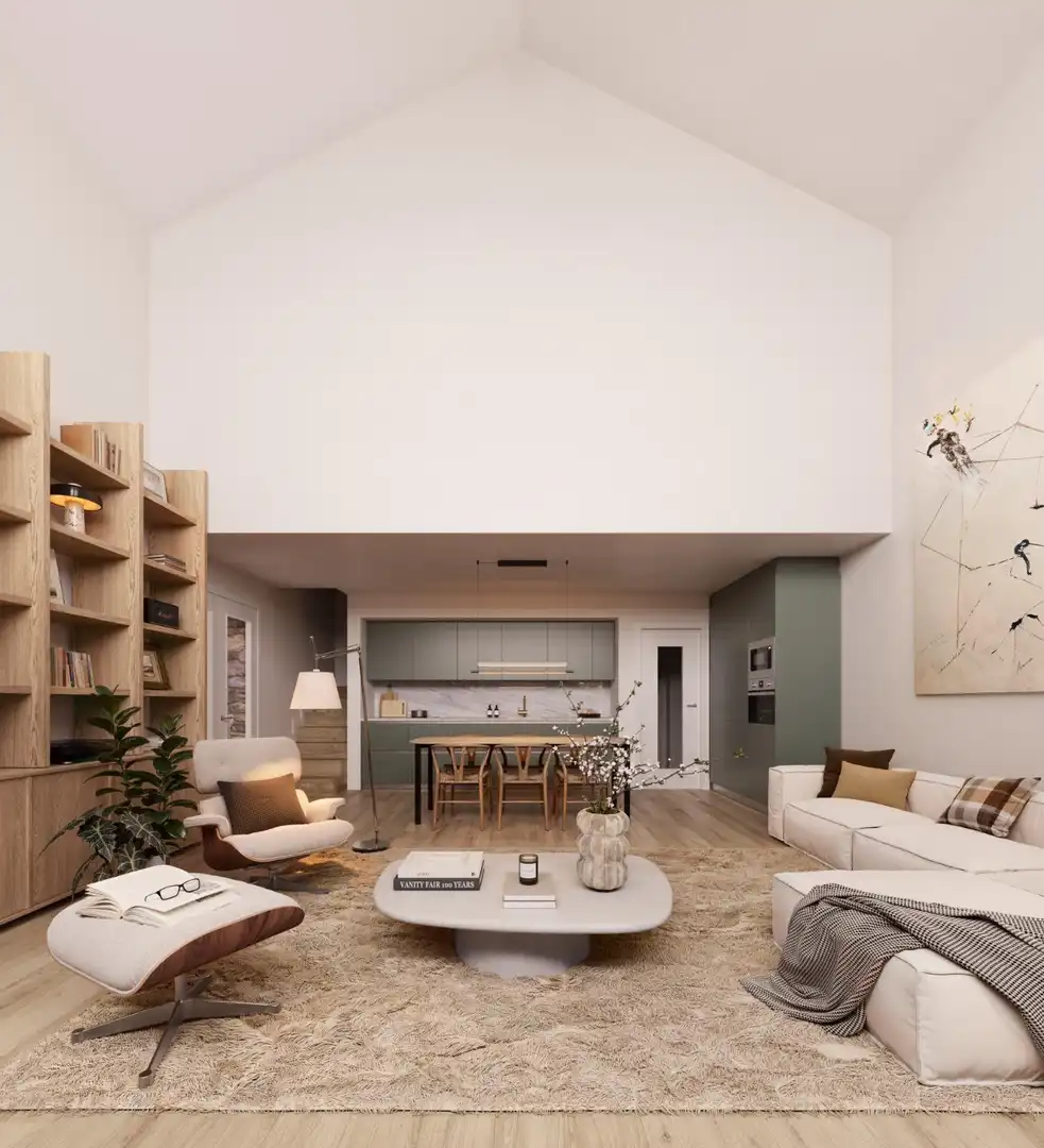 Sala de estar de Casa adosada en venta en Sahún con Calefacción y Jardín privado
