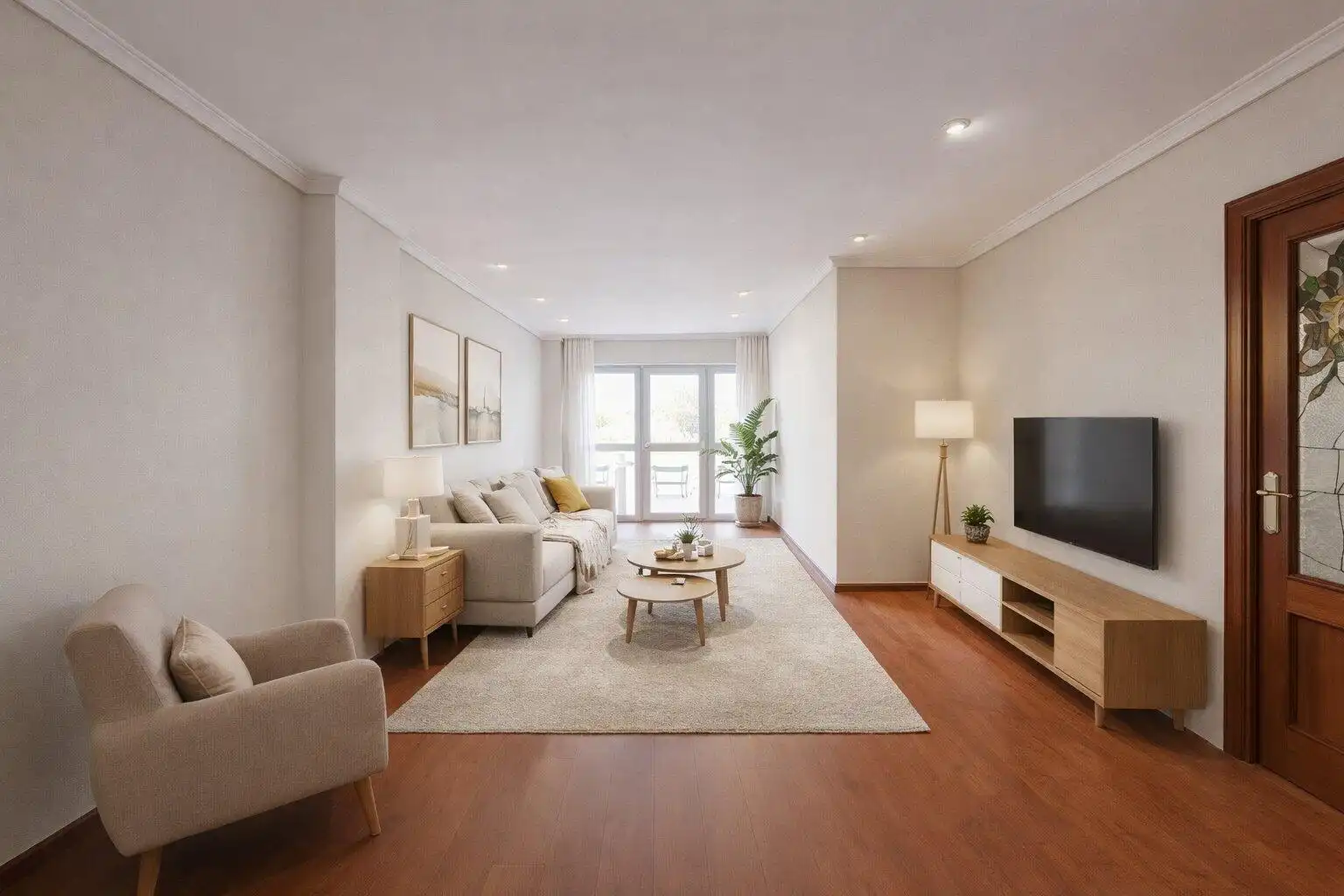 Sala de estar de Piso en venta en Valencia con Parquet y Terraza