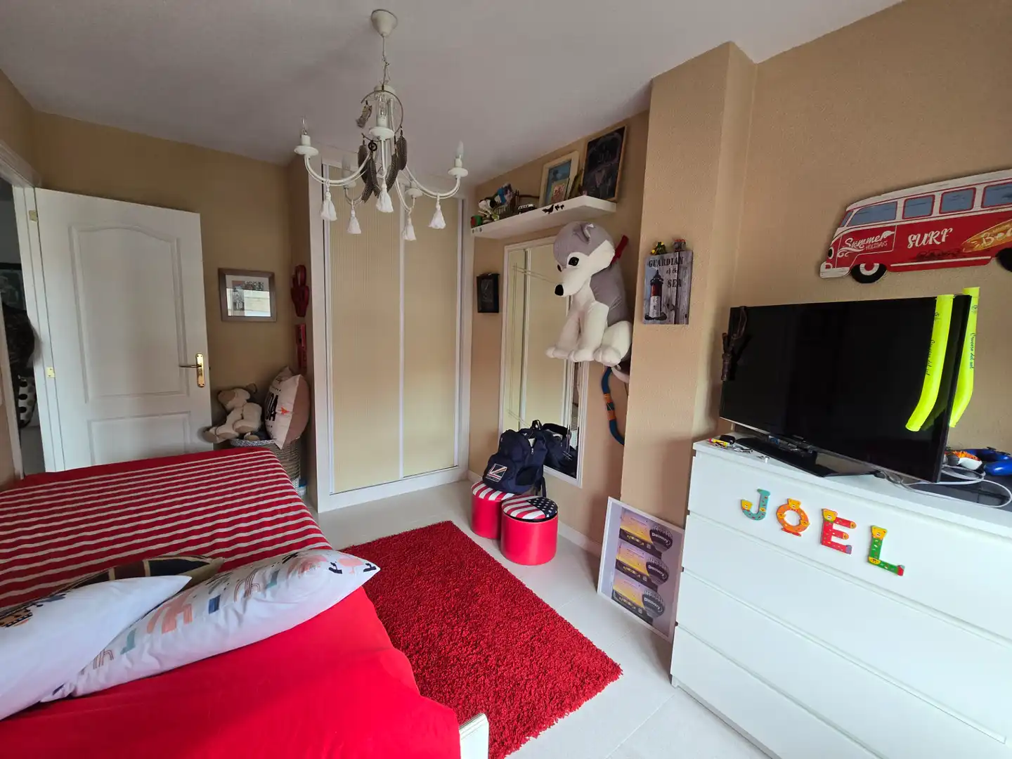 Schlafzimmer von Wohnung zum Verkauf in Bareyo mit Heizung, Terrasse und Möbliert