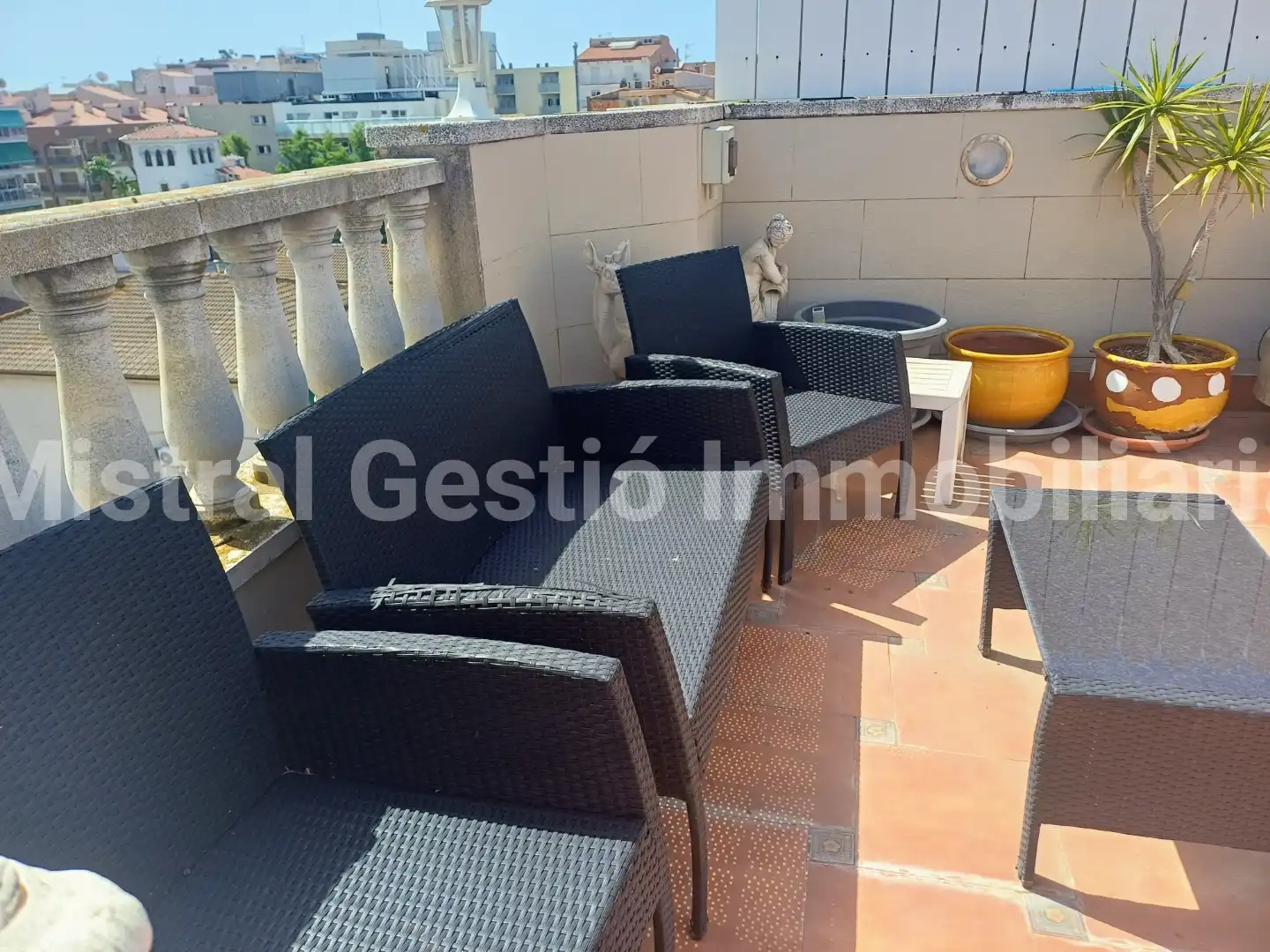 Terrasse von Dachboden zum Verkauf in Calafell mit Klimaanlage, Terrasse und Möbliert