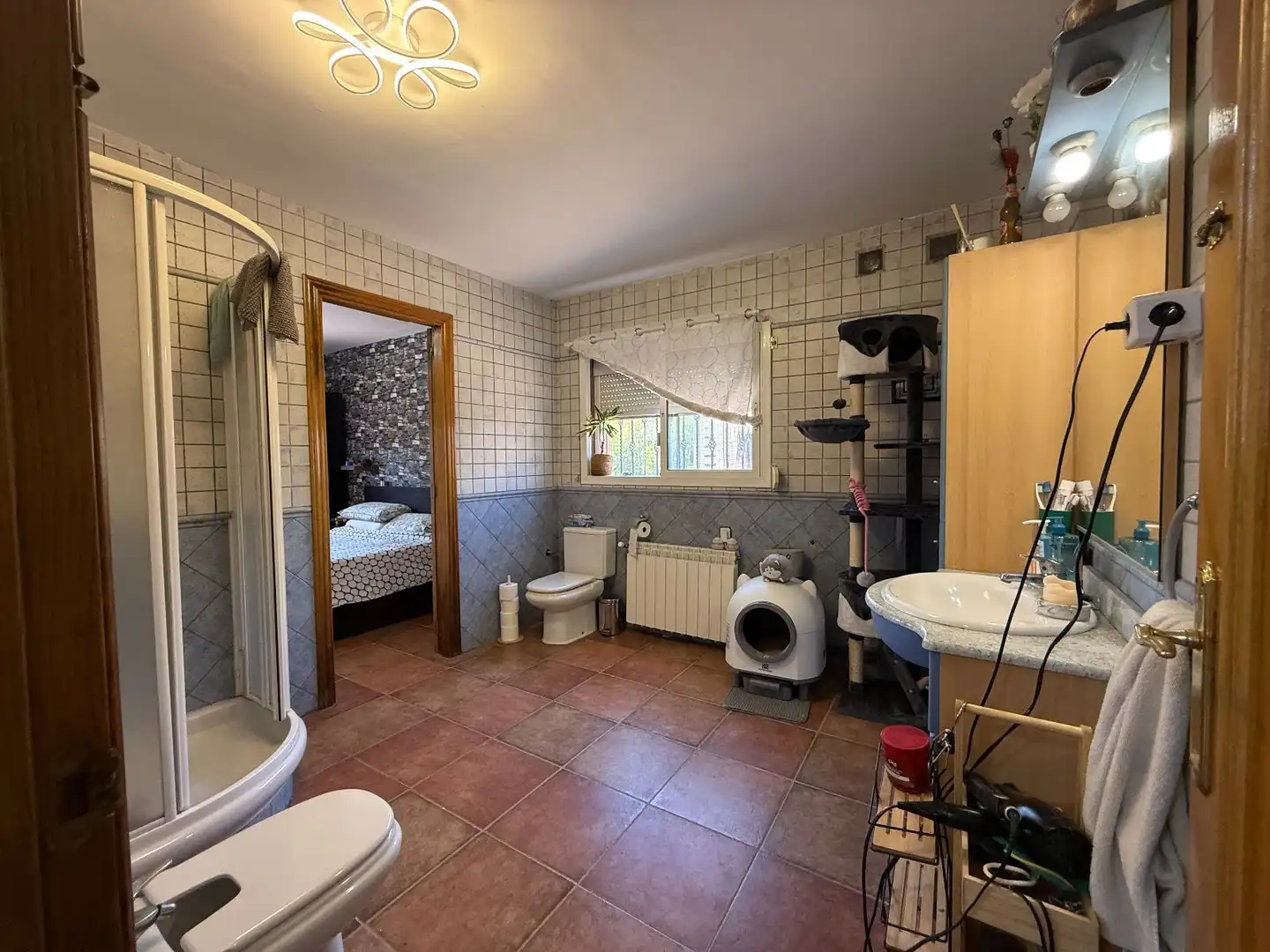 Bathroom of Houses for sale in Calafell  with Air Conditioner and Heating