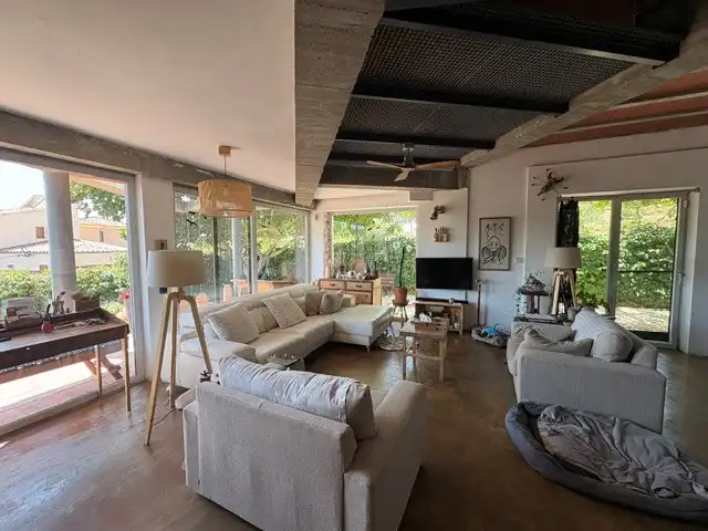 Sala d'estar de Casa o xalet en venda en Sarral amb Aire condicionat, Calefacció i Jardí privat