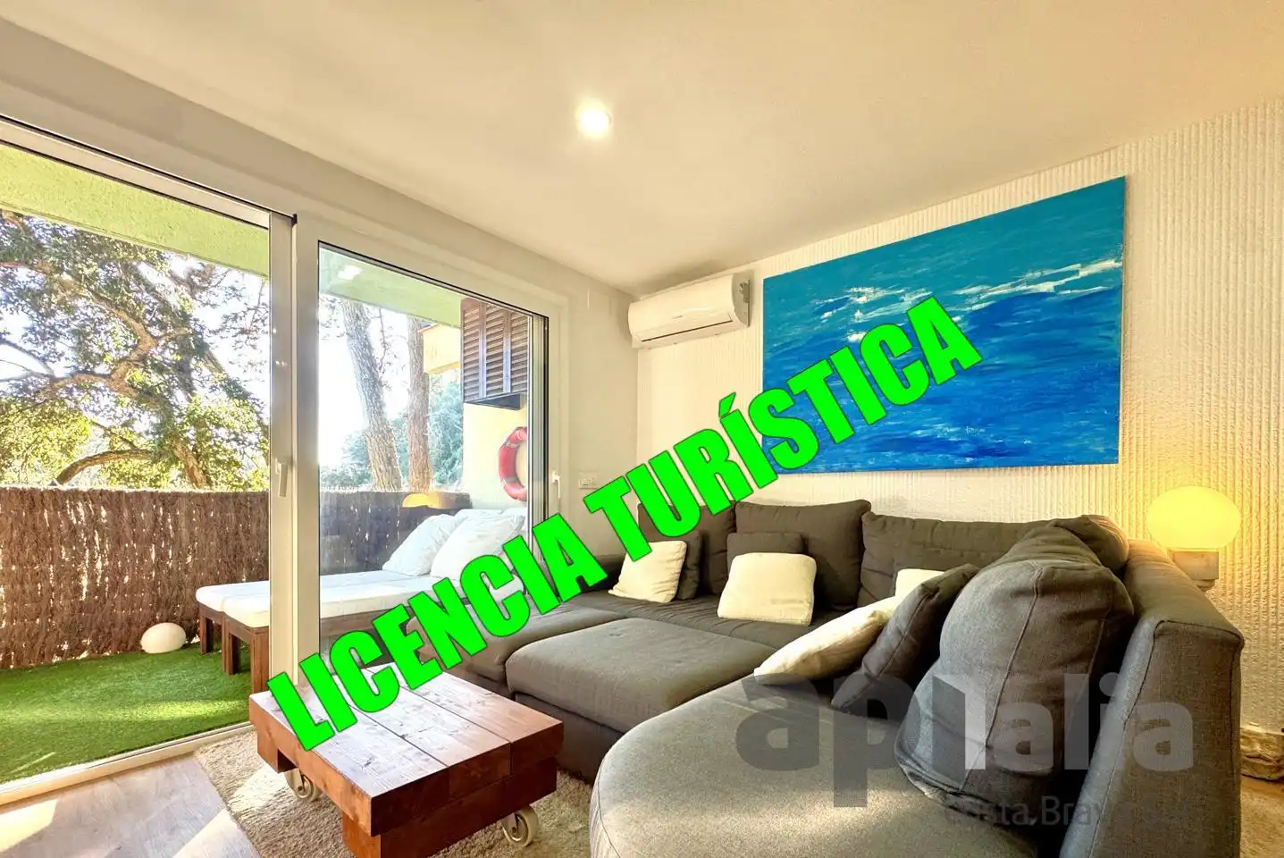 Sala de estar de Piso en venta en Lloret de Mar con Aire acondicionado, Terraza y Amueblado