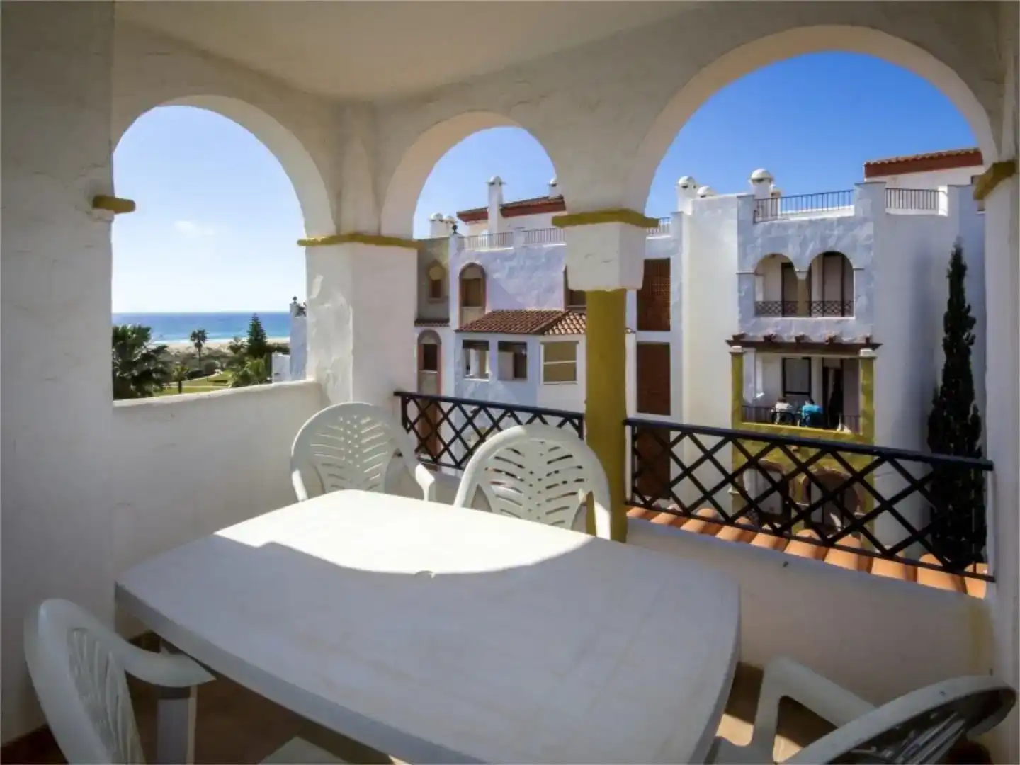 Terrace of Flat for rent in Zahara de los Atunes  with Air Conditioner, Swimming Pool and Balcony