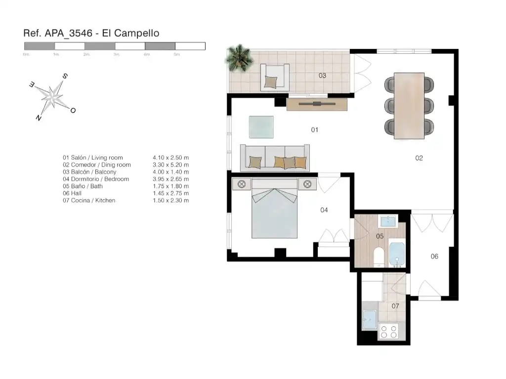Apartamento en venta en El Campello con Aire acondicionado, Terraza y Amueblado