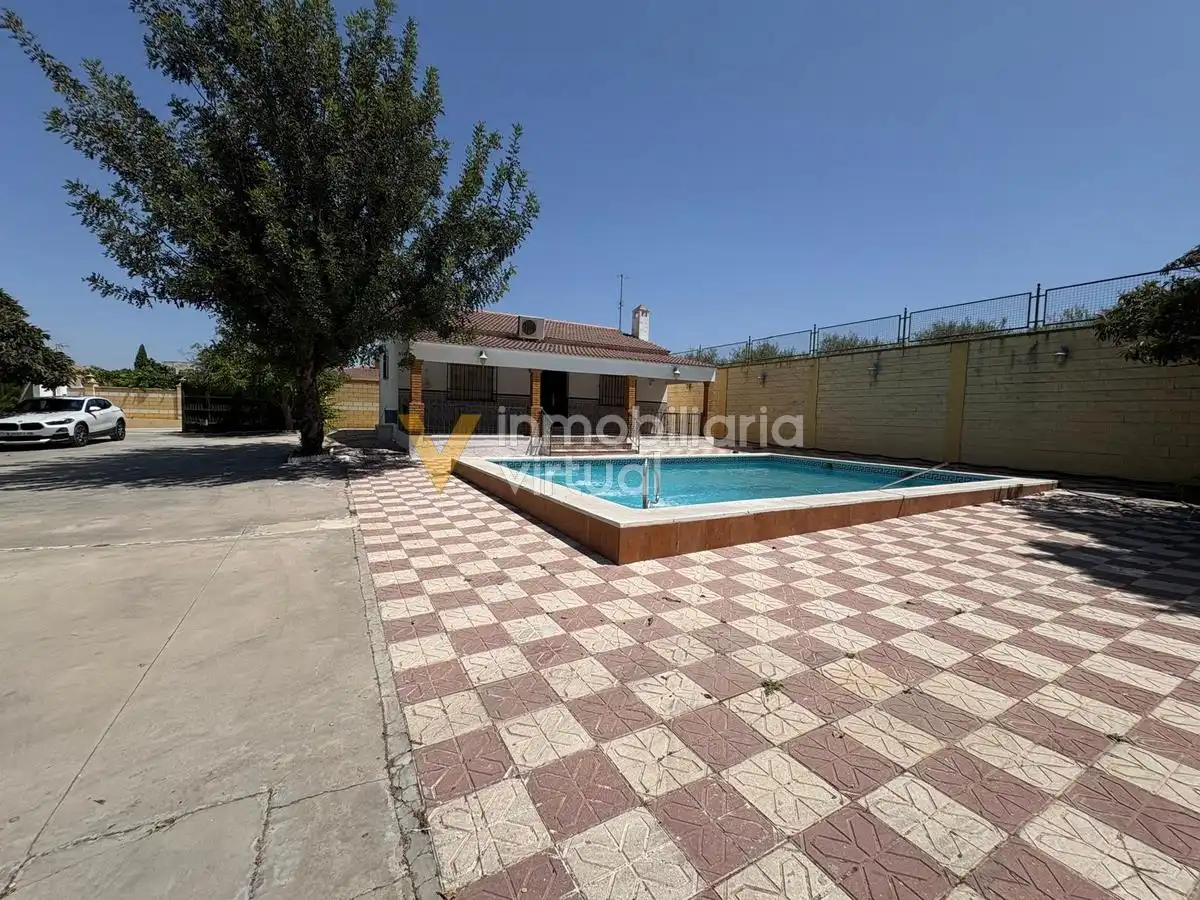 Vista exterior de Casa o chalet en venta en Lucena con Aire acondicionado, Piscina y Amueblado
