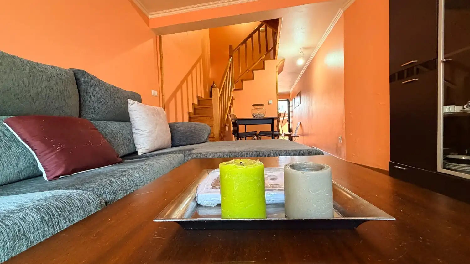 Sala de estar de Casa adosada en venta en Ares con Terraza