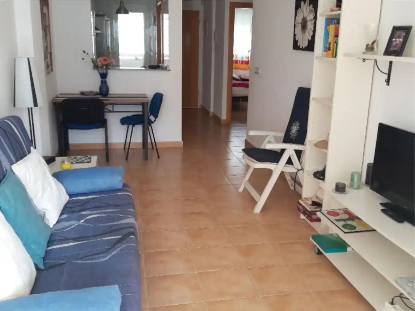 Sala d'estar de Pis de lloguer en Moncofa amb Jardí privat, Traster i Piscina