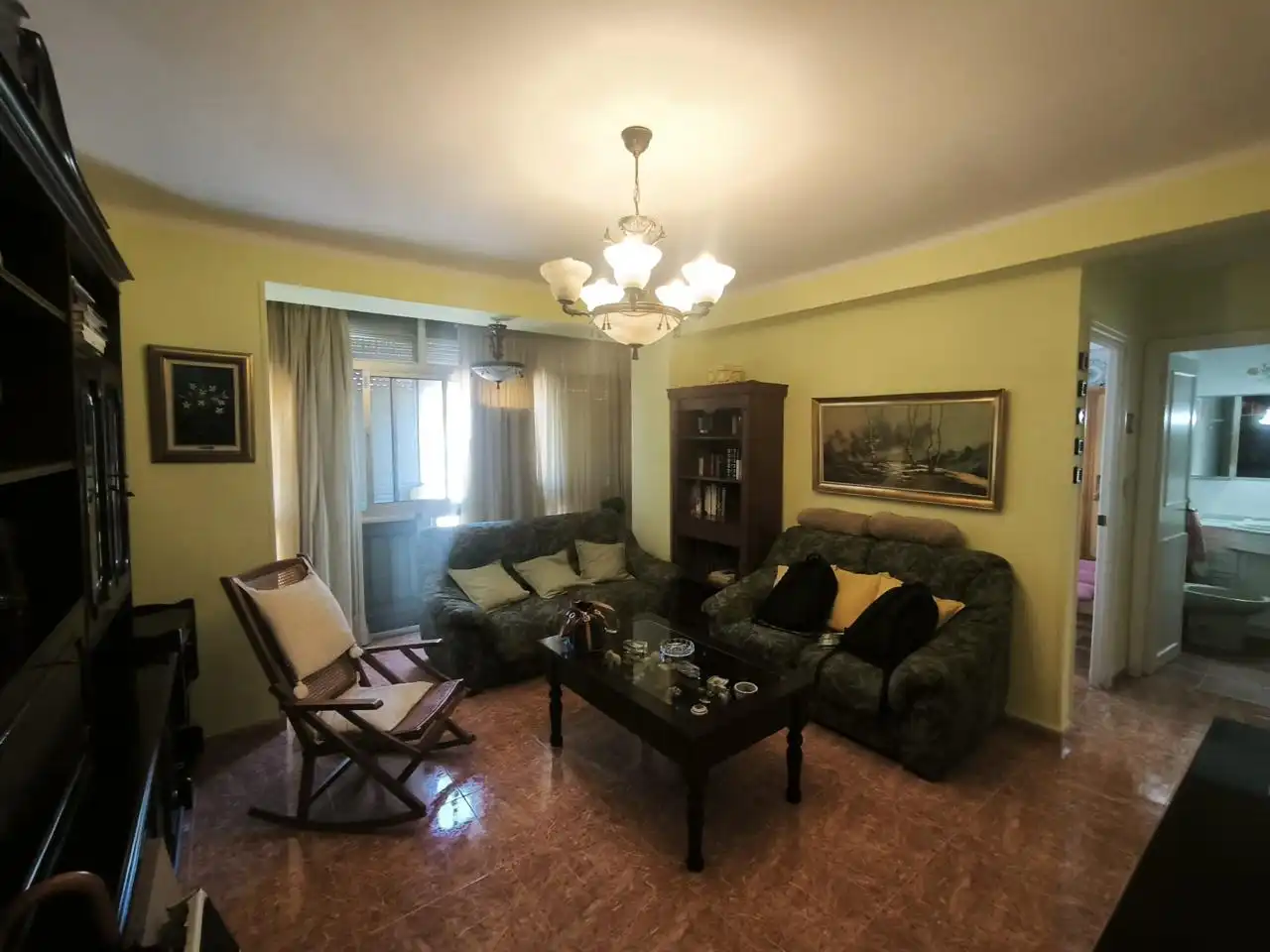 Sala de estar de Piso de alquiler en Málaga con Amueblado