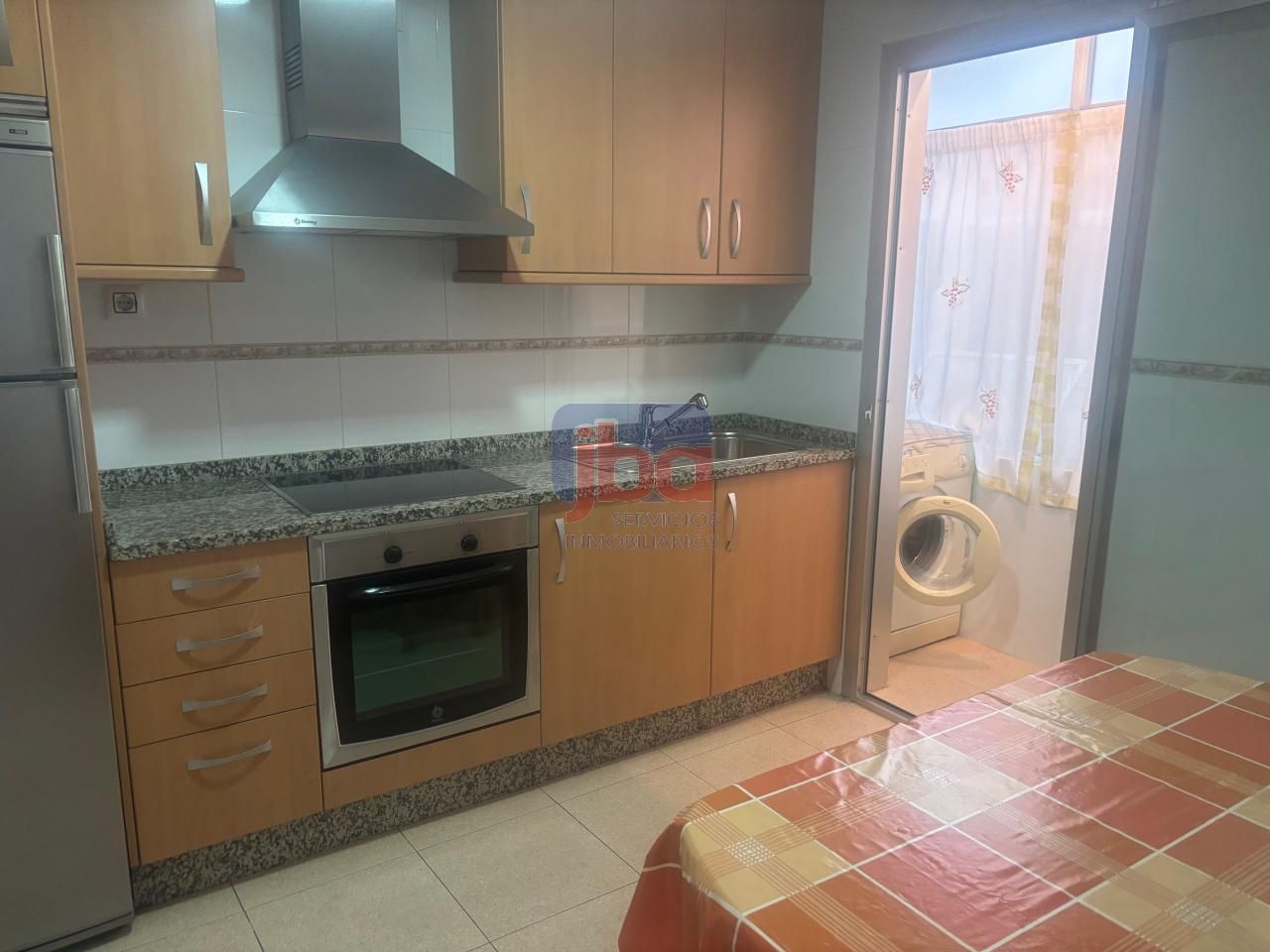 Kitchen of Flat to rent in Ourense Capital   with Heating, Furnished and Balcony
