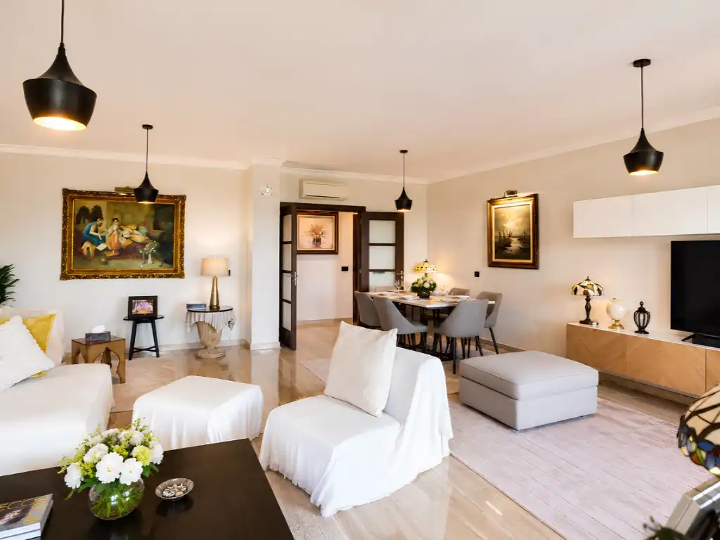 Living room of Flat for sale in Fuengirola  with Air Conditioner, Private garden and Terrace