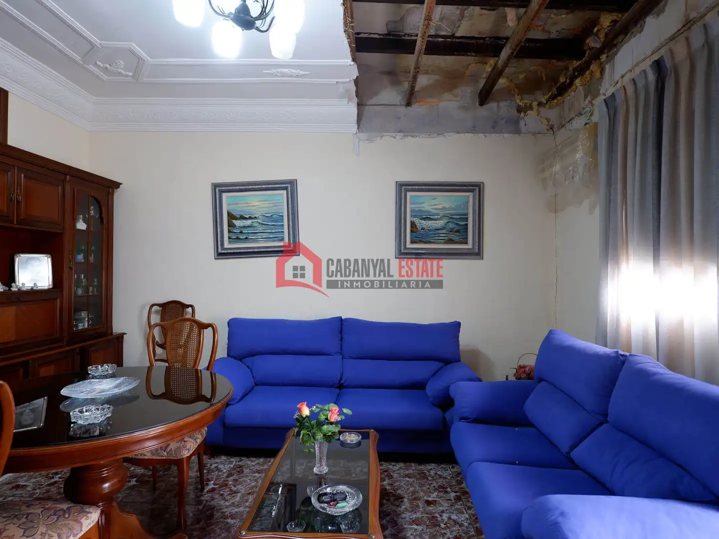 Sala d'estar de Casa adosada en venda en Valencia amb Aire condicionat, Terrassa i Balcó