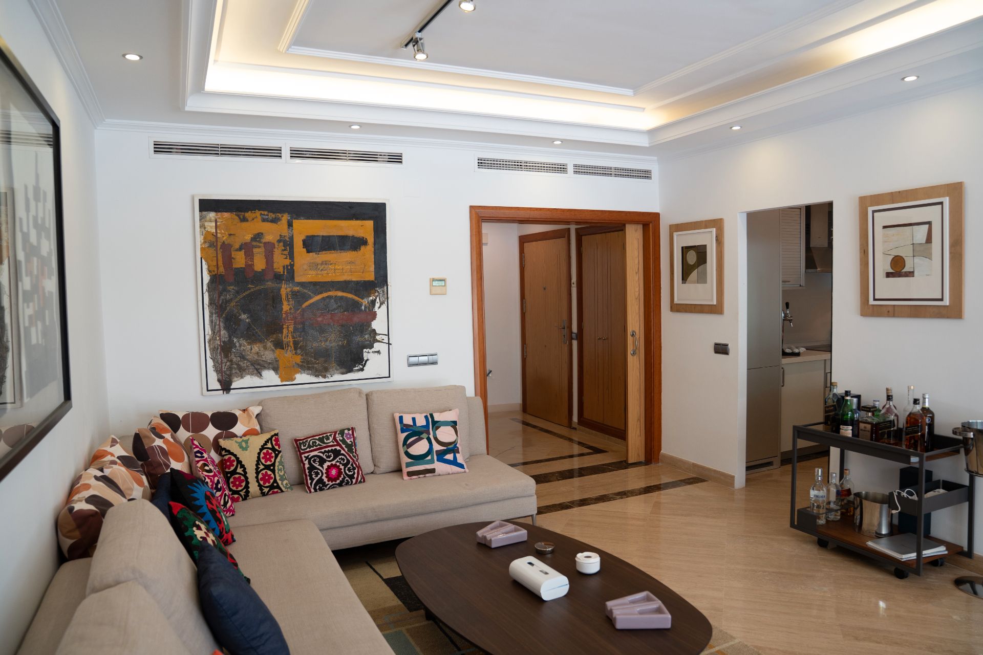 Sala d'estar de Planta baixa en venda en Marbella amb Aire condicionat, Calefacció i Terrassa