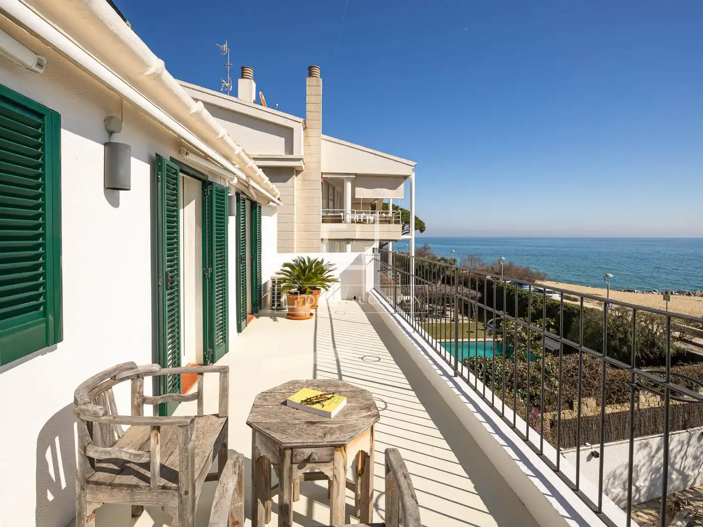 Terraza de Casa o chalet de alquiler en Caldes d'Estrac con Aire acondicionado, Calefacción y Jardín privado