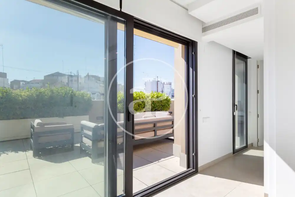 Terrace of Attic for rent in Valencia  with Air Conditioner, Heating and Terrace