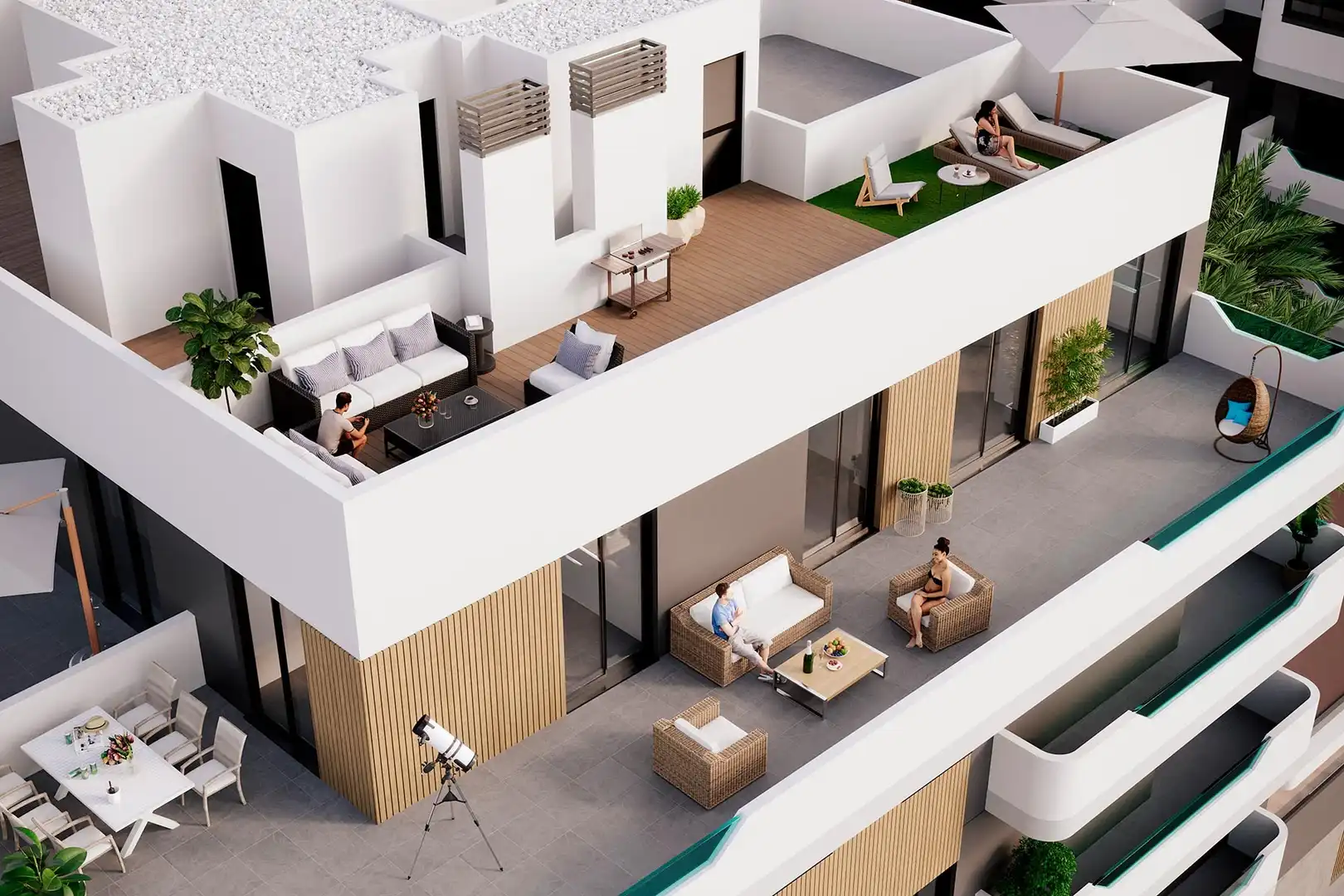 Apartament amb piscina en venda a Santa Pola ciudad, imagen 2