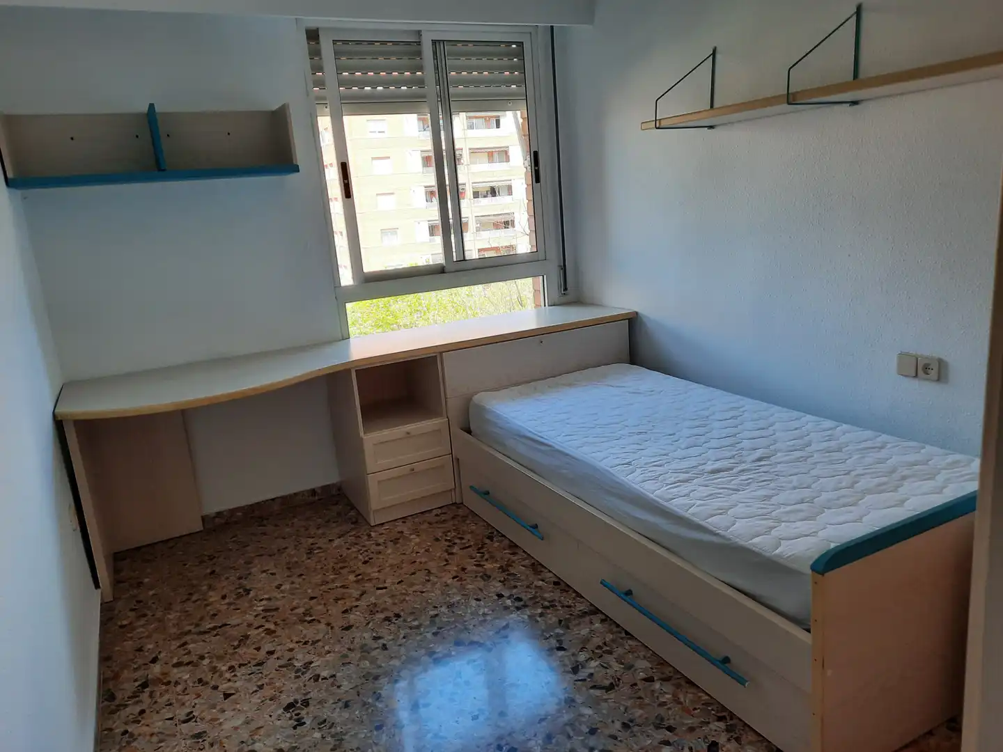 Bedroom of Flat for rent in Mislata  with Air Conditioner, Furnished and Balcony