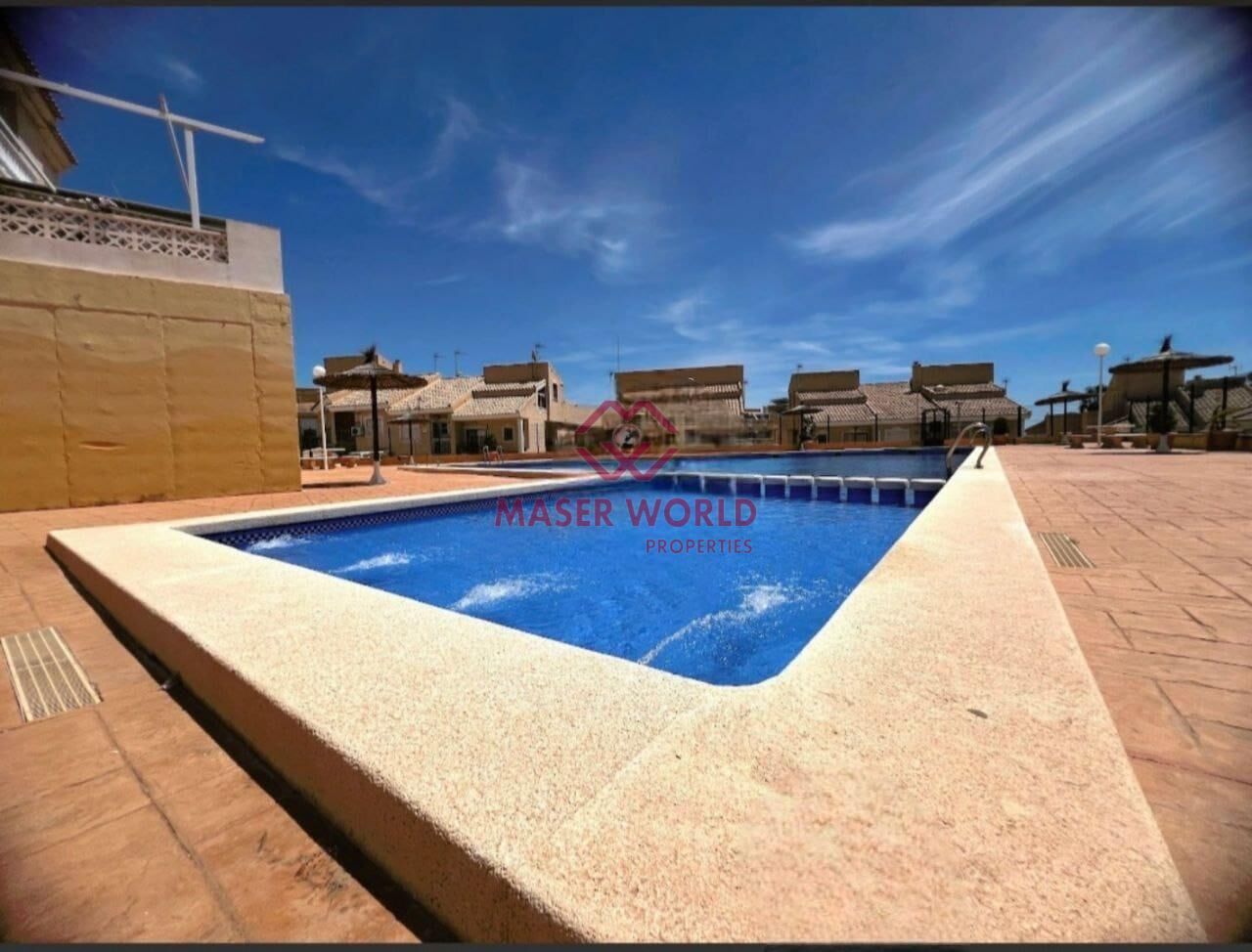 Piscina de Dúplex en venda en Mazarrón amb Aire condicionat, Jardí privat i Terrassa