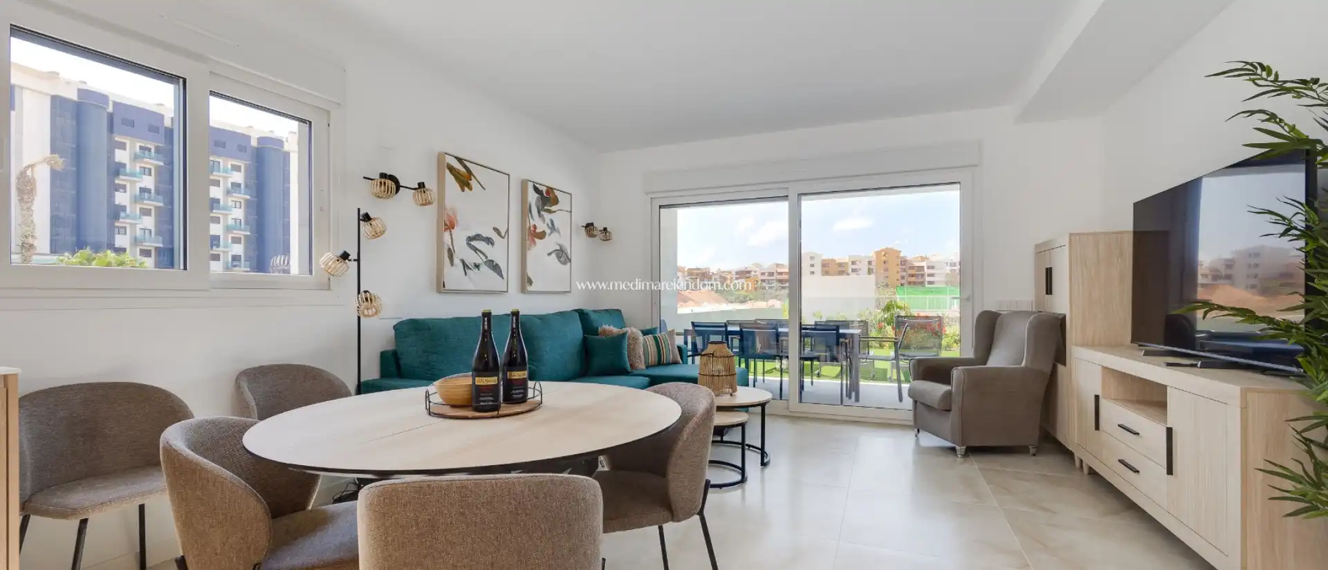 Living room of Flat for sale in Orihuela  with Air Conditioner, Heating and Private garden
