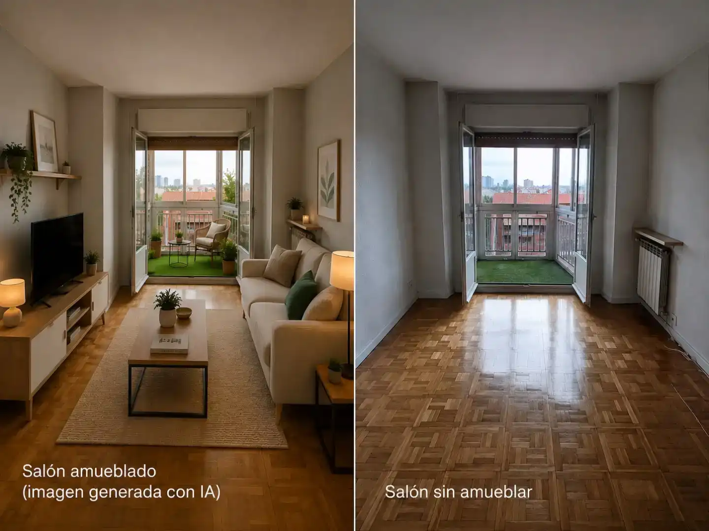 Sala d'estar de Àtic en venda en  Madrid Capital amb Aire condicionat i Balcó