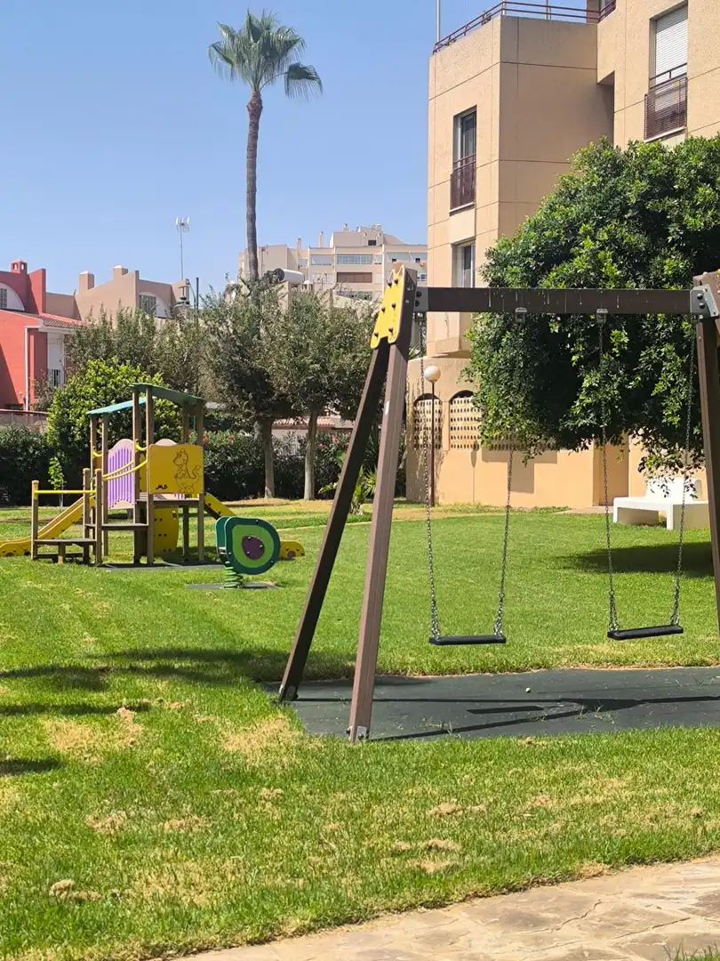 Garten von Wohnung zur Miete in Málaga mit Klimaanlage, Privatgarten und Terrasse