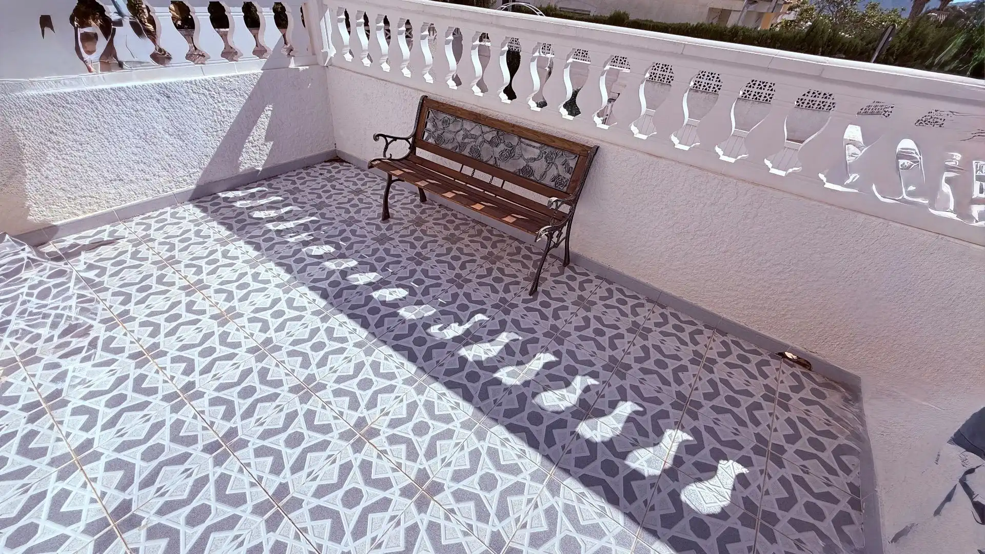 Terrace of Detached homes for sale in La Nucia  with Air Conditioner, Heating and Private garden