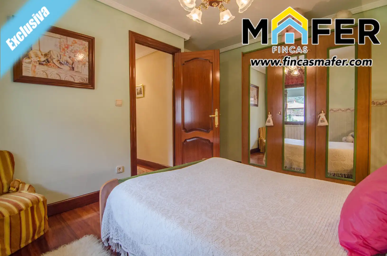 Habitación de Casa adosada en venta en Ruesga con Calefacción, Parquet y Balcón