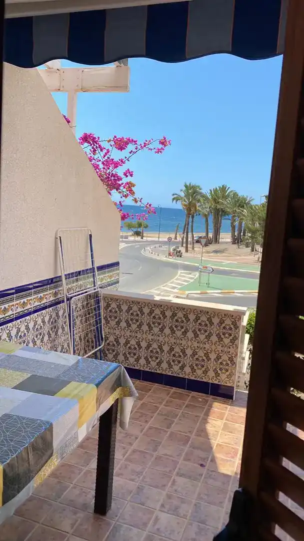Vista exterior de Dúplex de lloguer en Mazarrón amb Aire condicionat, Moblat i Forn