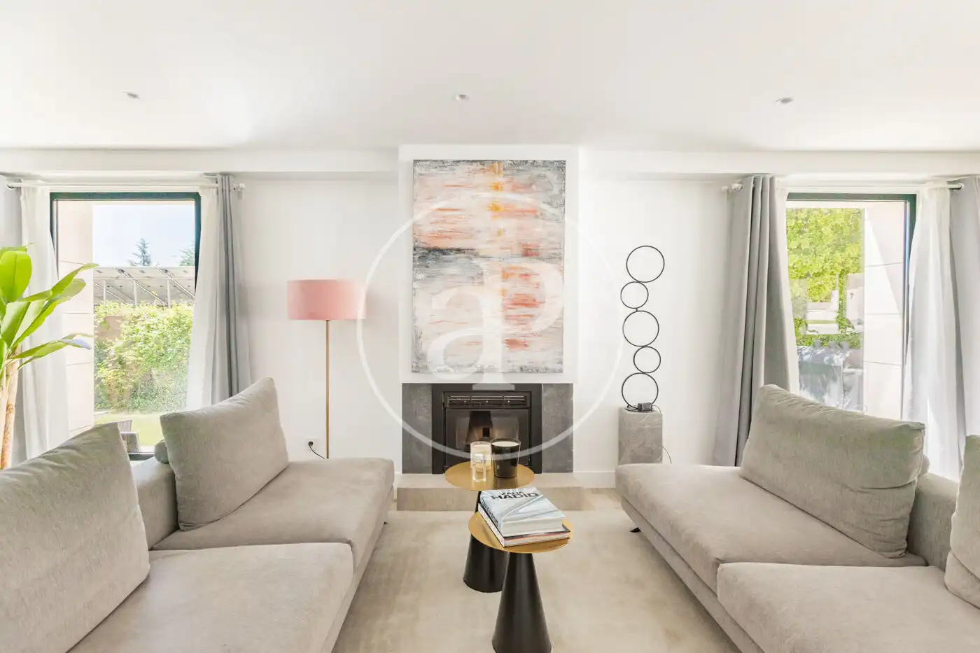 Wohnzimmer von Haus oder Chalet zum Verkauf in Pozuelo de Alarcón mit Klimaanlage, Heizung und Privatgarten