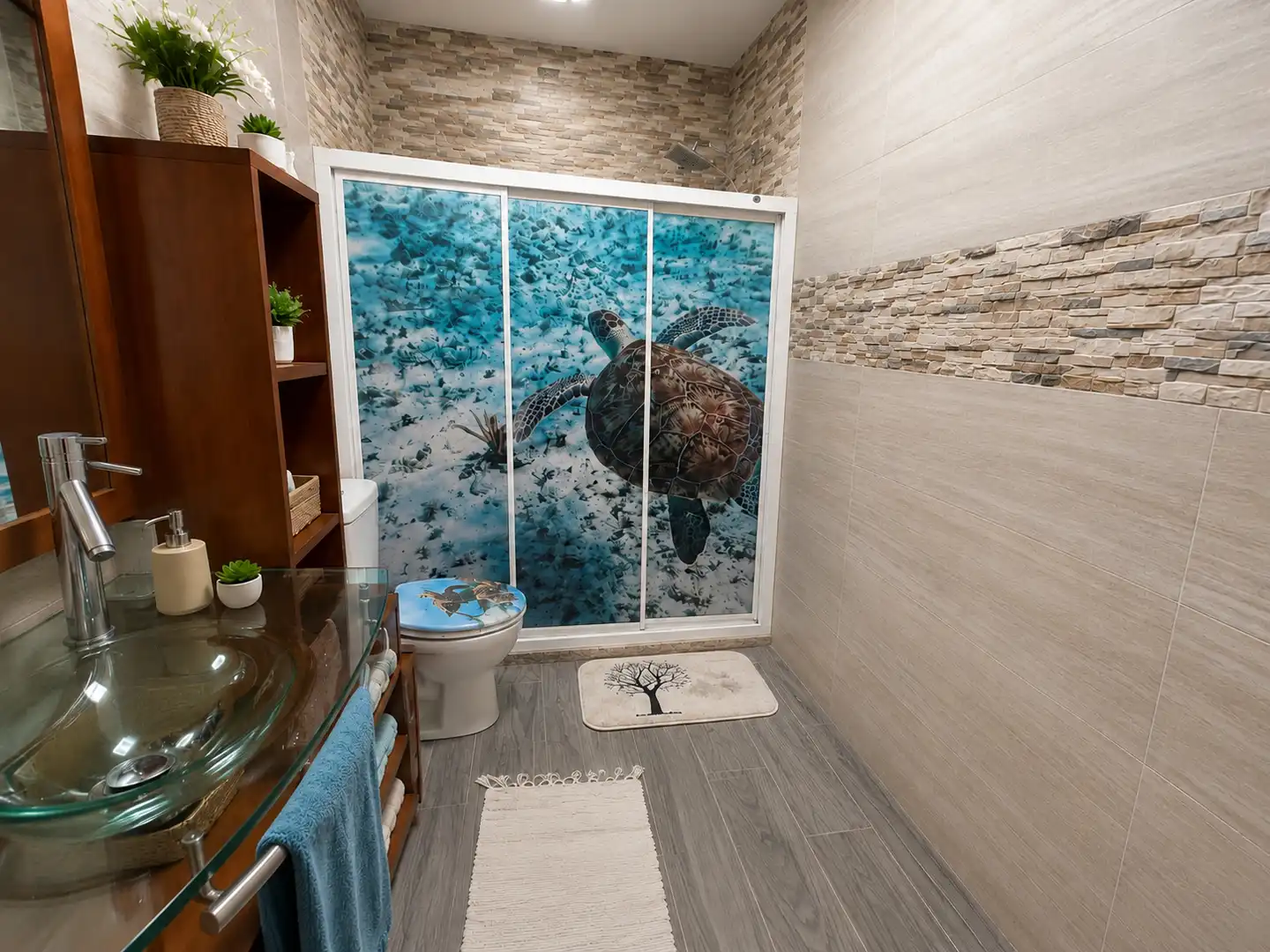 Baño de Casa adosada en venta en Mondariz con Calefacción, Jardín privado y Amueblado