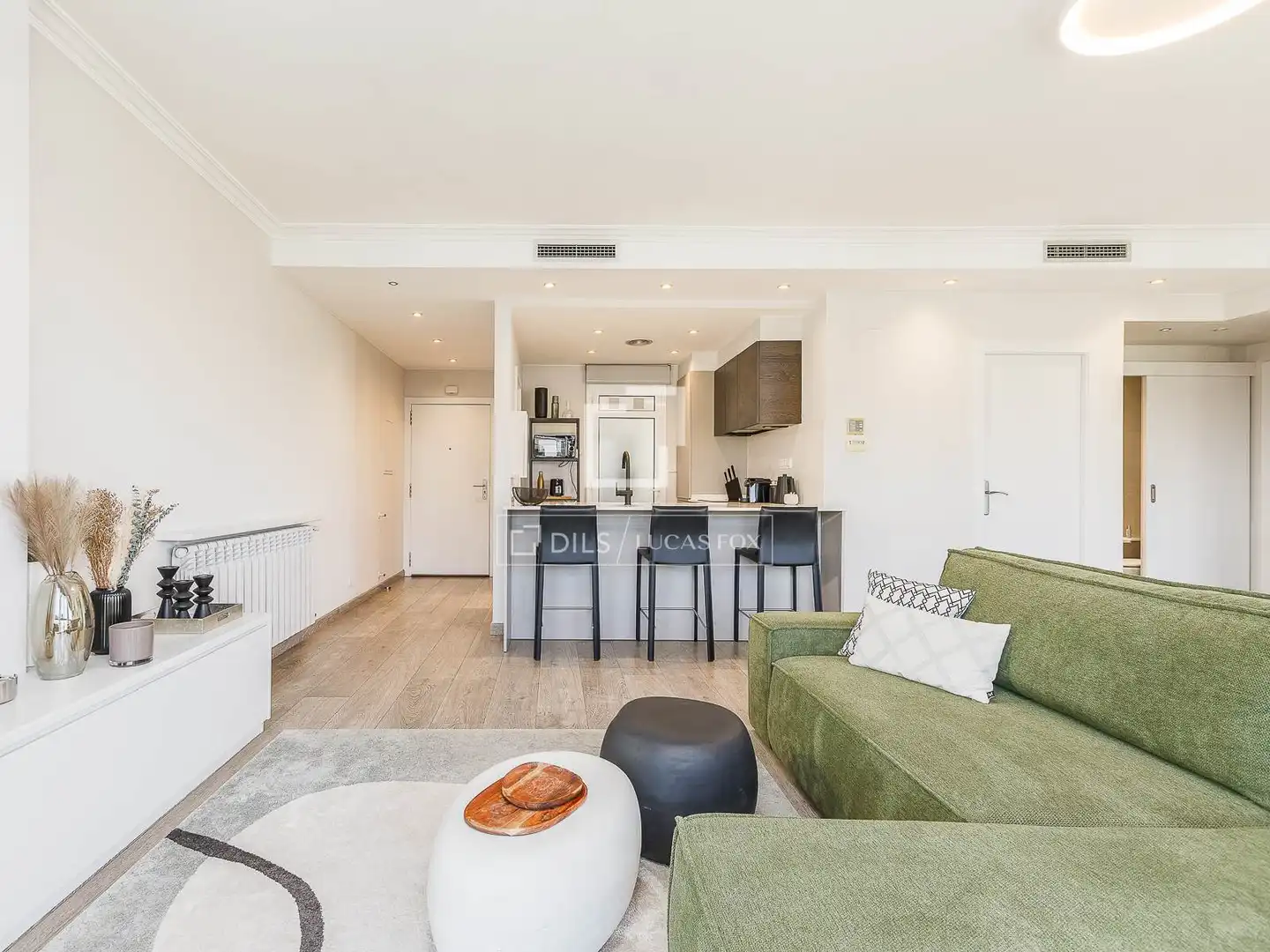 Sala de estar de Ático en venta en Barcelona con Aire acondicionado, Calefacción y Trastero