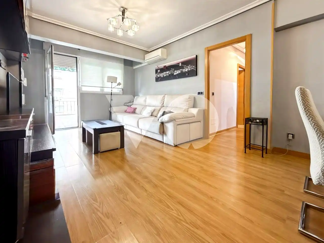 Living room of Flat for sale in  Madrid Capital  with Air Conditioner, Heating and Terrace