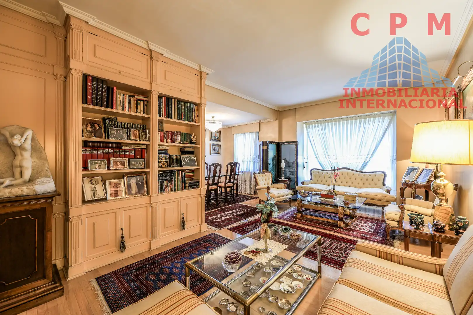 Wohnzimmer von Wohnung zur Miete in Madrid mit Klimaanlage, Heizung und Parkett