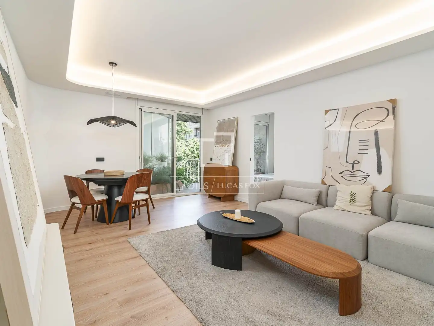 Sala de estar de Piso en venta en Barcelona con Aire acondicionado, Calefacción y Parquet