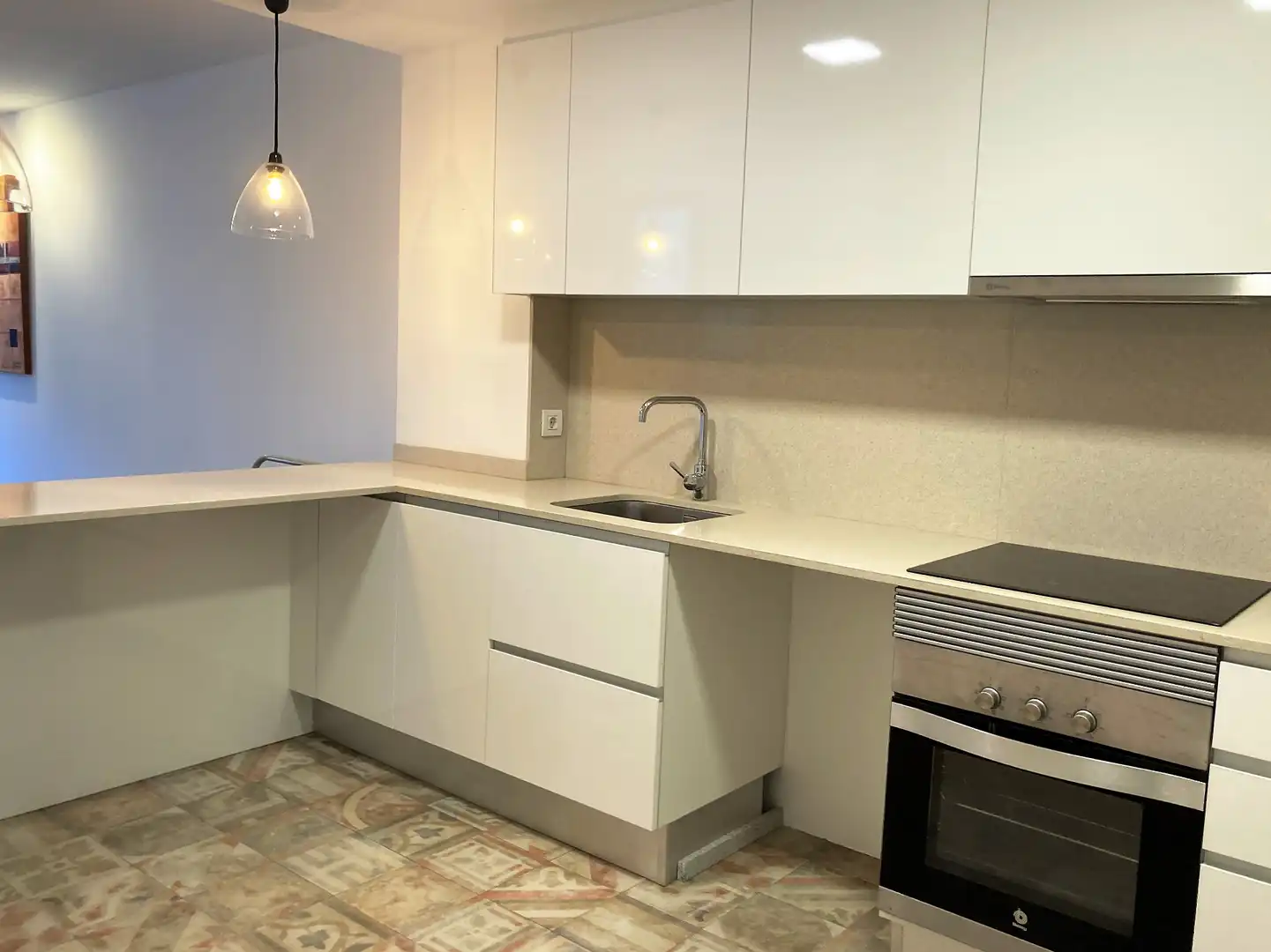 Cocina de Piso de alquiler en Castelldefels con Aire acondicionado, Calefacción y Parquet
