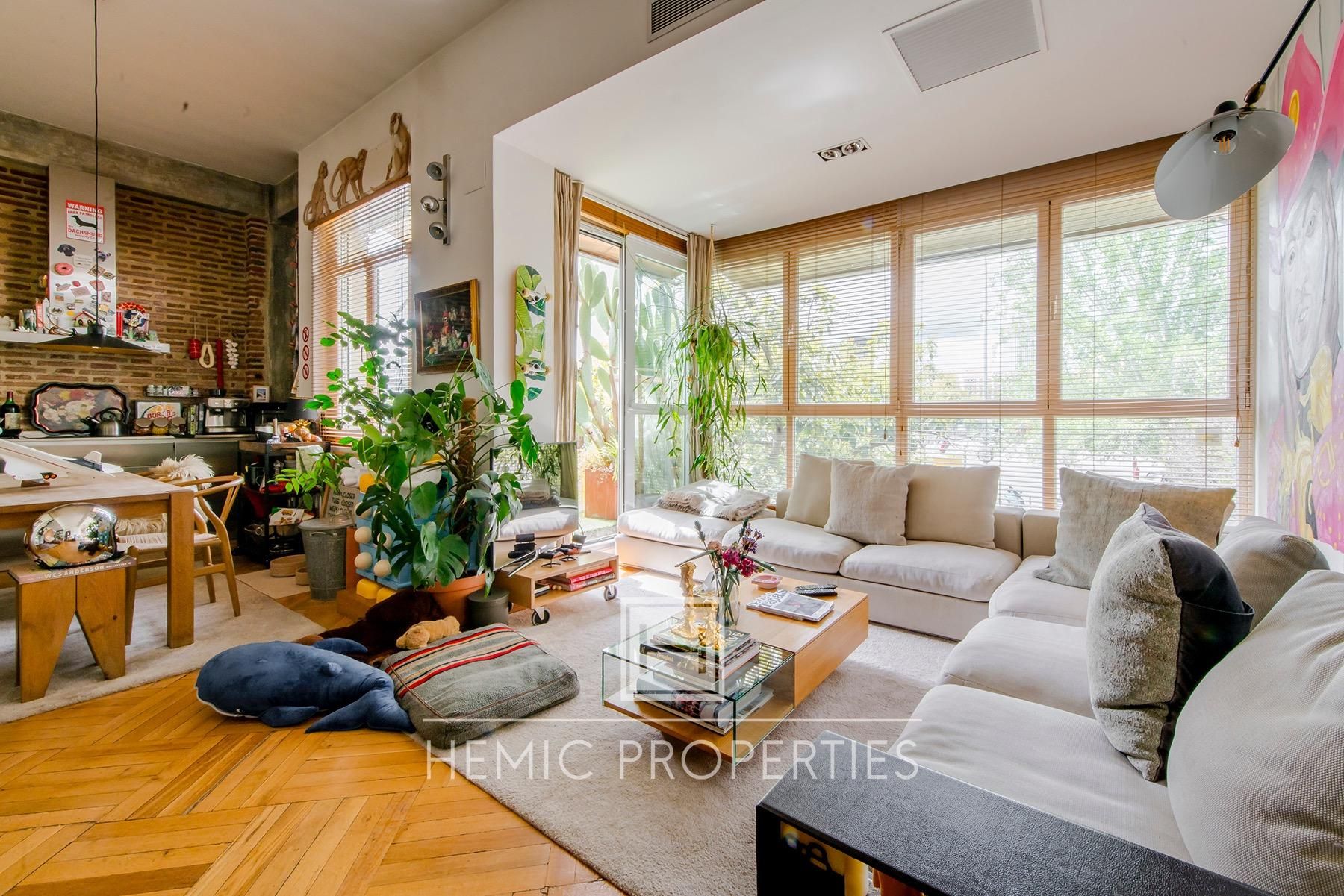 Living room of Flat for sale in  Madrid Capital  with Air Conditioner, Heating and Terrace