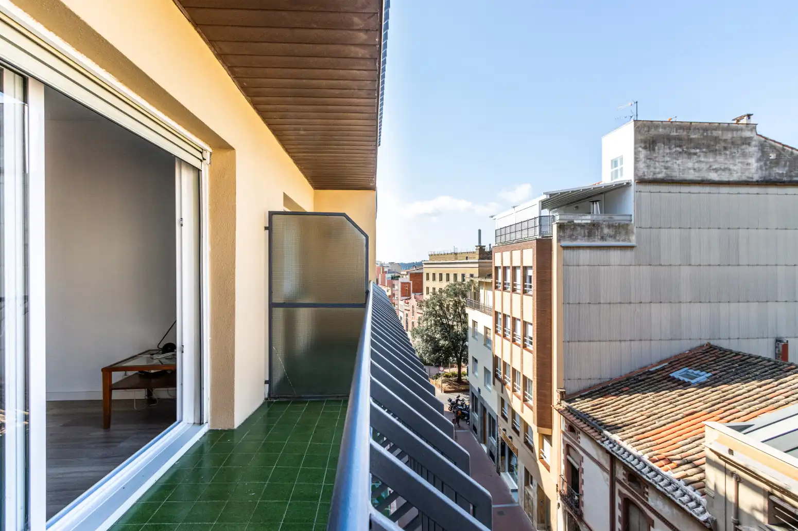 Terrasse von Wohnung zum Verkauf in Terrassa mit Heizung, Parkett und Balkon