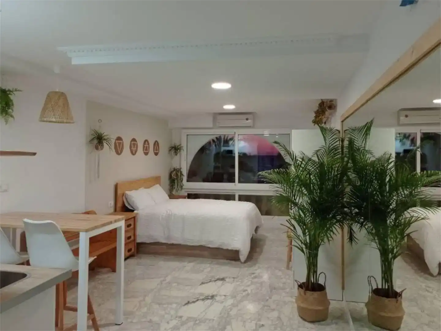 Schlafzimmer von Loft zur Miete in Santa Pola mit Klimaanlage und Möbliert