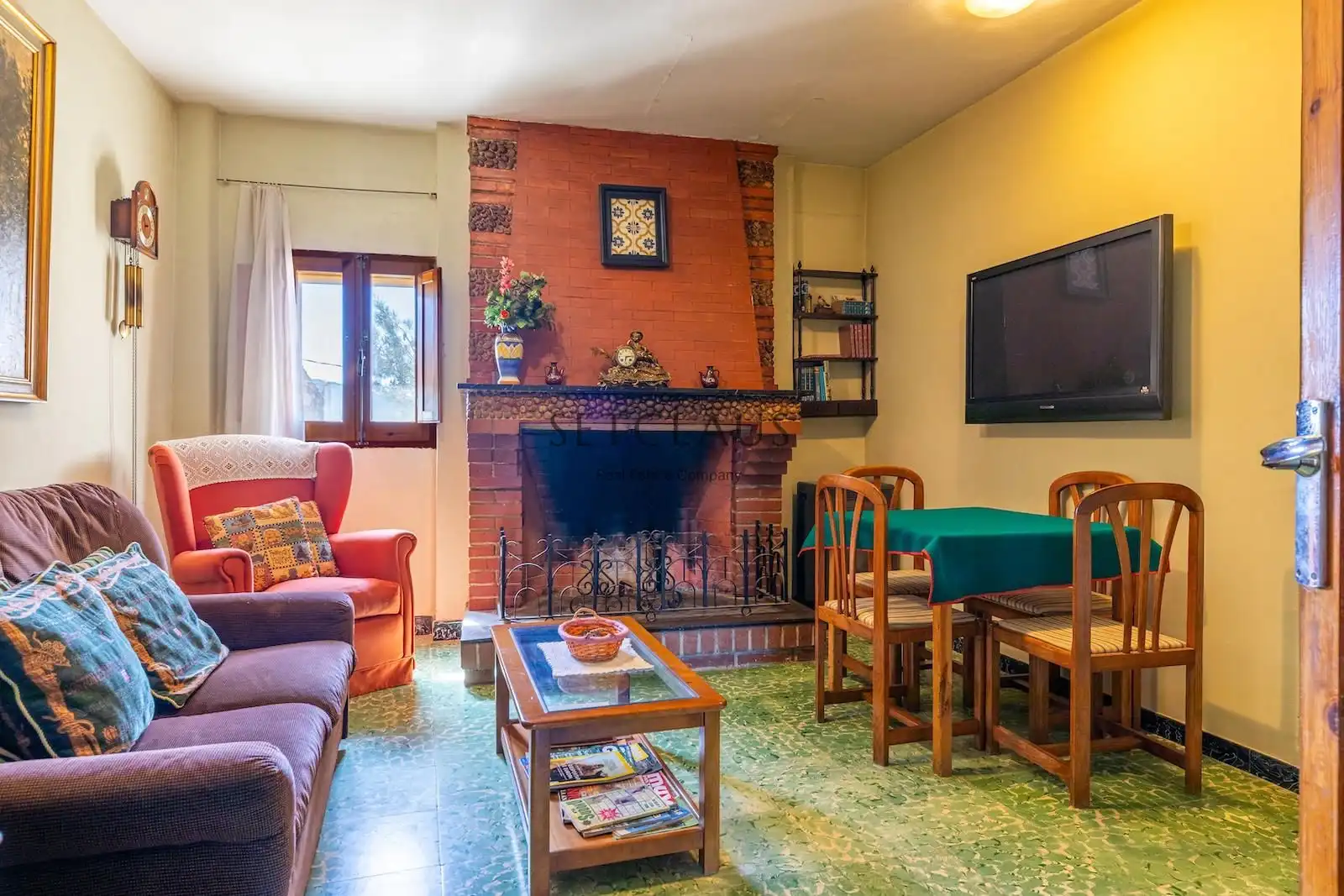 Sala de estar de Finca rústica en venta en Cornudella de Montsant con Calefacción, Jardín privado y Terraza