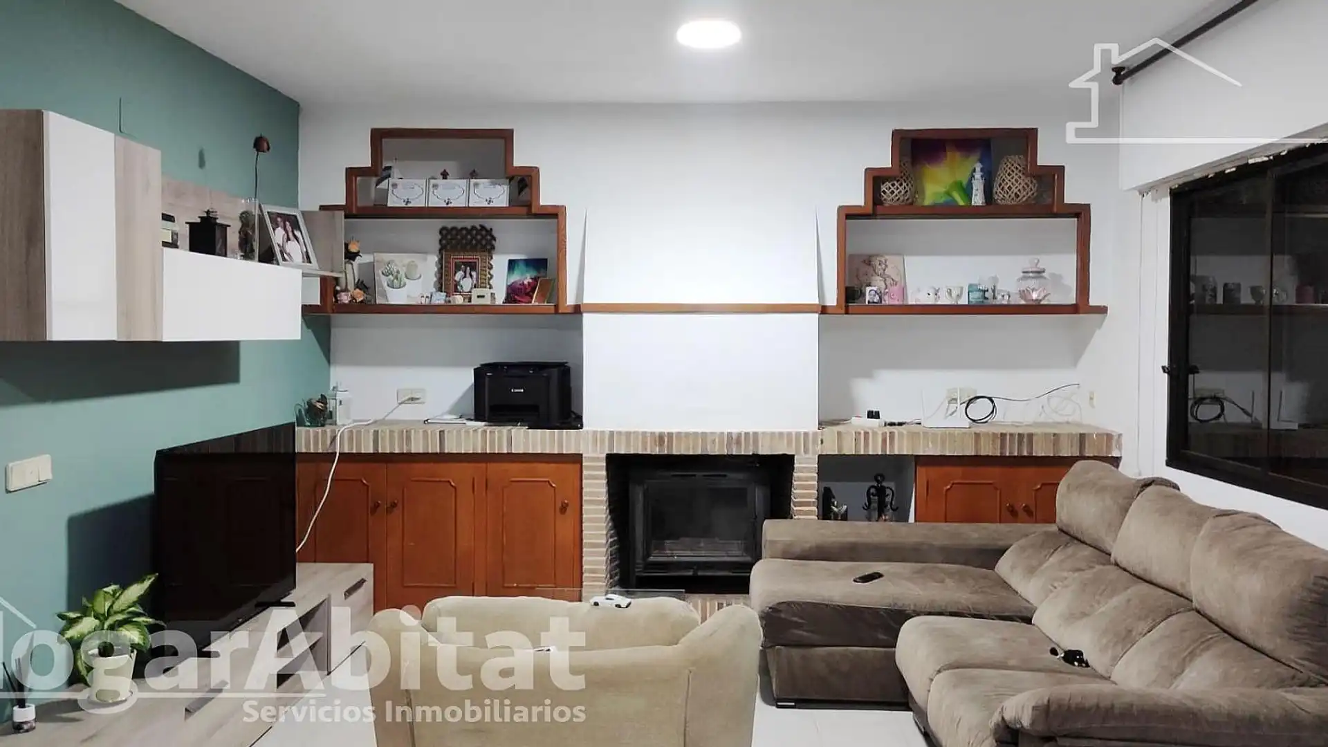 Sala de estar de Casa o chalet en venta en Almazora / Almassora con Calefacción, Jardín privado y Terraza