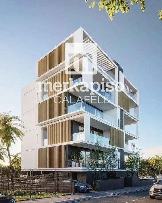 Vista exterior de Piso en venta en Cunit con Aire acondicionado, Calefacción y Terraza