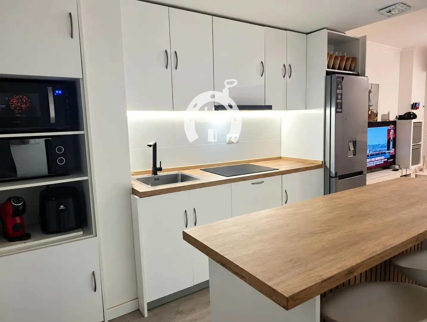 Kitchen of Flat for sale in Elche / Elx  with Air Conditioner