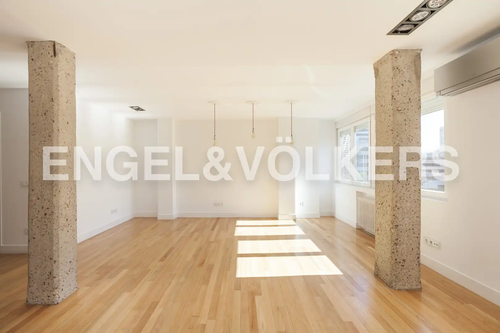 Sala de estar de Piso de alquiler en Madrid con Aire acondicionado, Calefacción y Parquet
