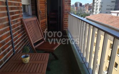 Balcony of Flat to rent in  Valencia Capital  with Air Conditioner, Parquet flooring and Furnished