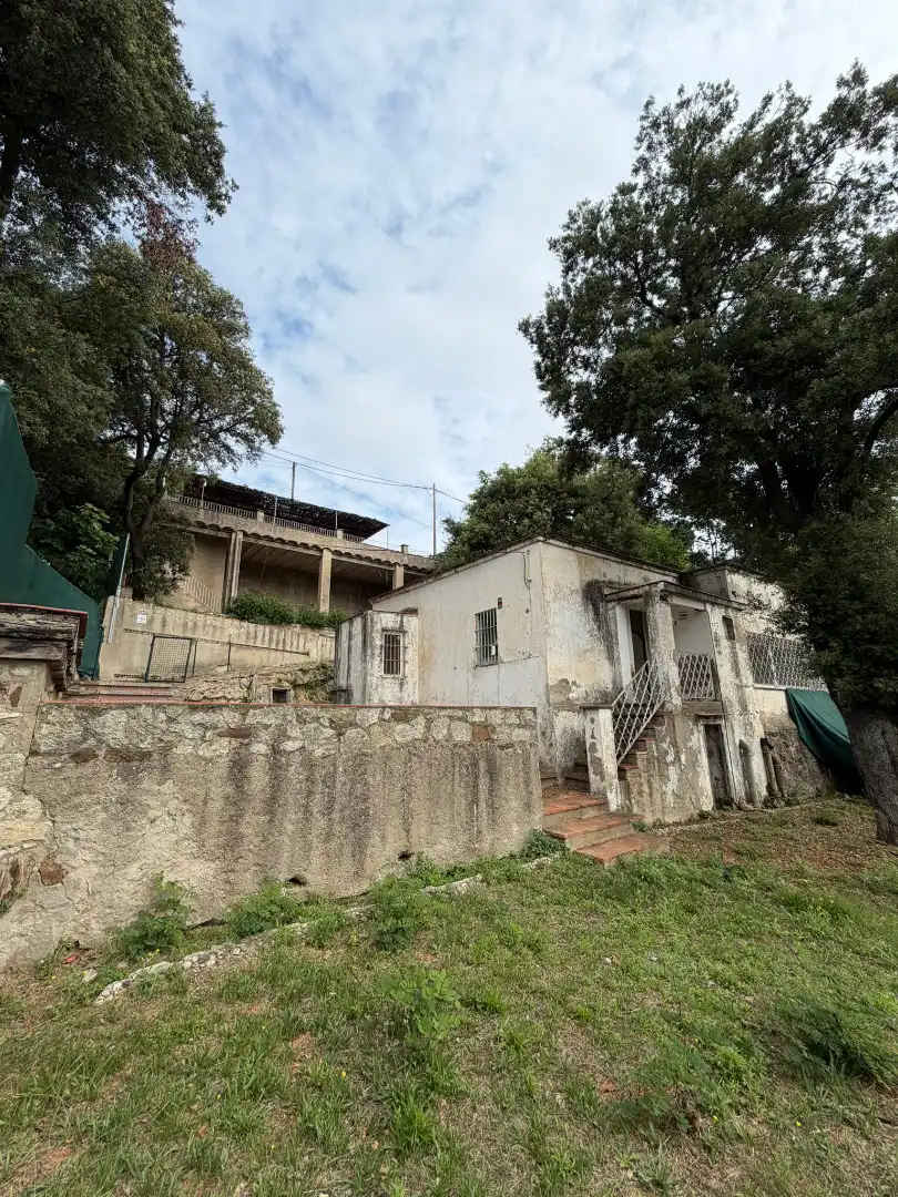 Vista exterior de Casa o chalet en venta en Barcelona con Jardín privado, Terraza y Piscina