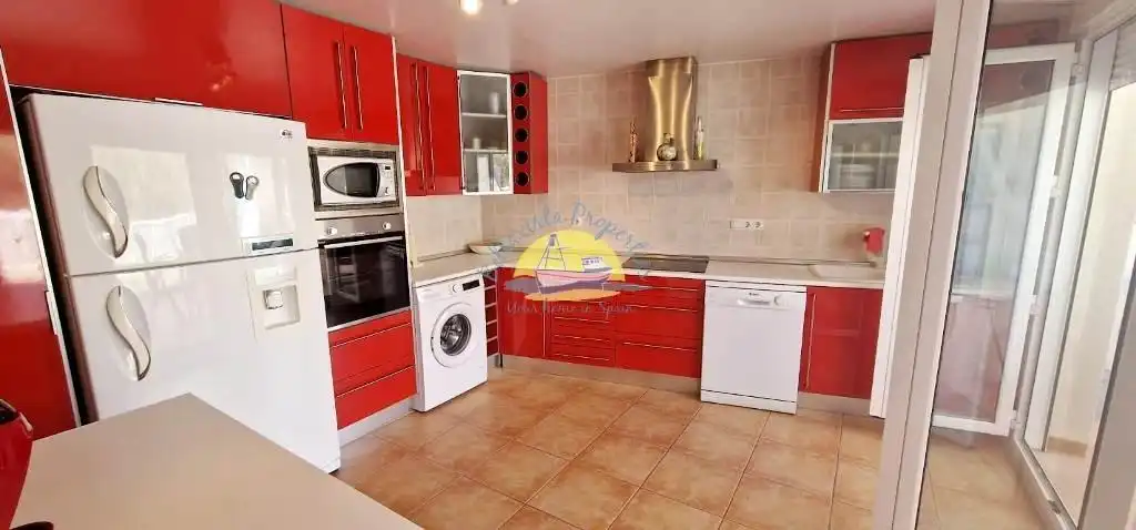 Cocina de Apartamento en venta en Cartagena con Aire acondicionado, Jardín privado y Terraza